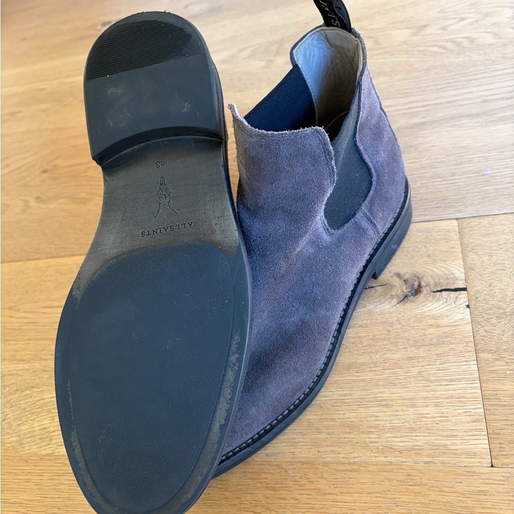 All Saints Charcoal Suede Men's Chelsea Boots - Picture 5 of 7